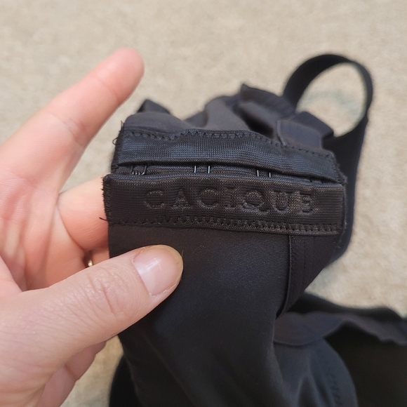 Cacique Black Full Coverage Bra Size 44D - Picture 6 of 6